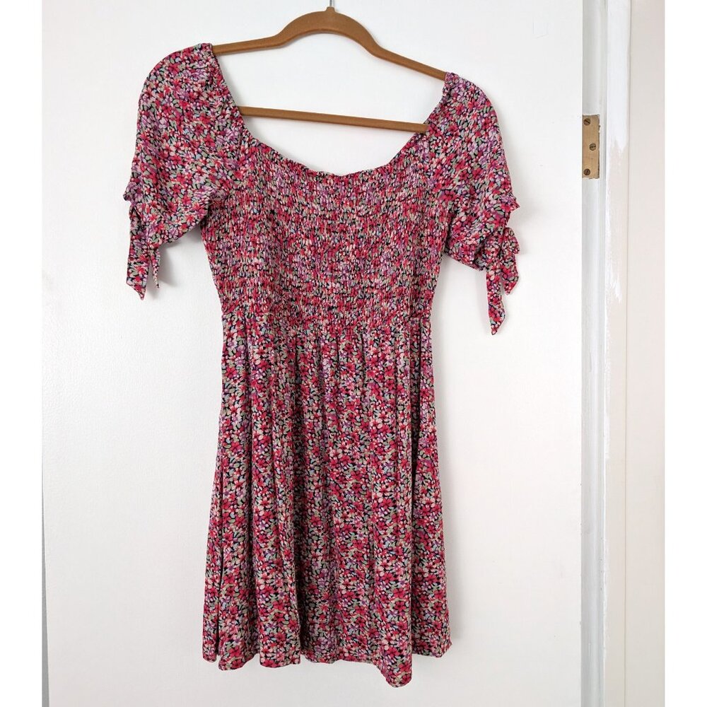 American Eagle Red Floral Mini Dress, Size S
